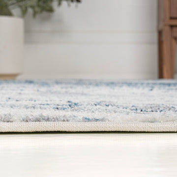 Kassia Contemporary Glam Abstract Marble Area Rug